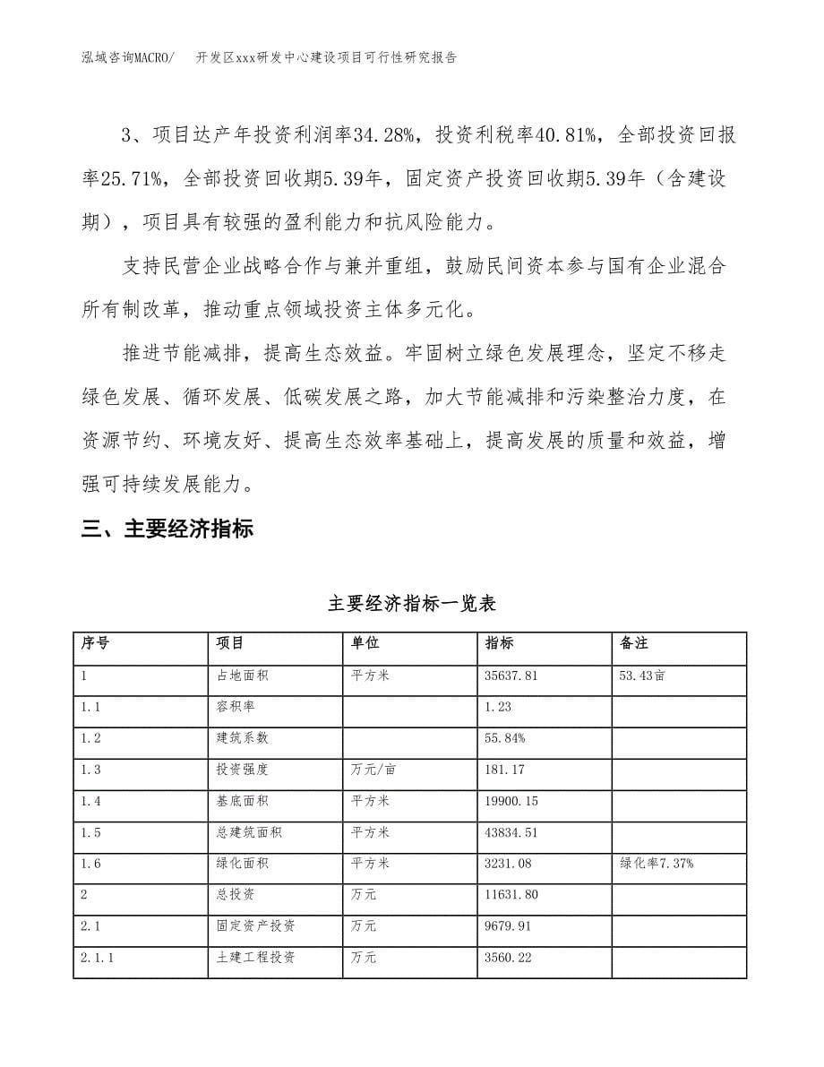 (投资11631.80万元，53亩）开发区xx研发中心建设项目可行性研究报告_第5页