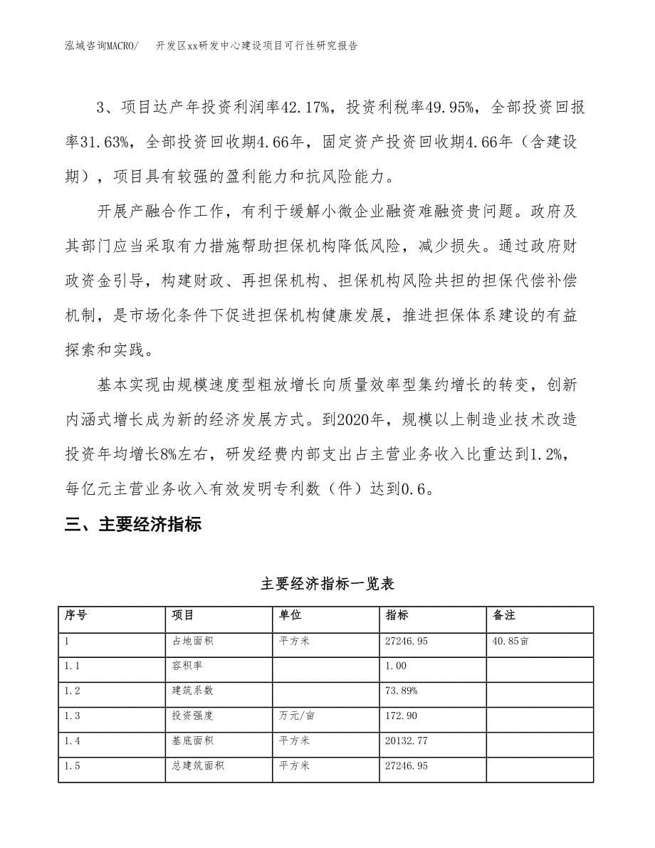 (投资8637.15万元，41亩）开发区xx研发中心建设项目可行性研究报告_第5页