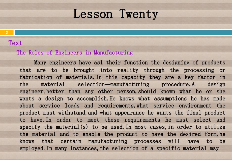 机电技术专业英语 教学课件 ppt 作者 徐起贺 张庆良pata b lesson Twenty_第2页