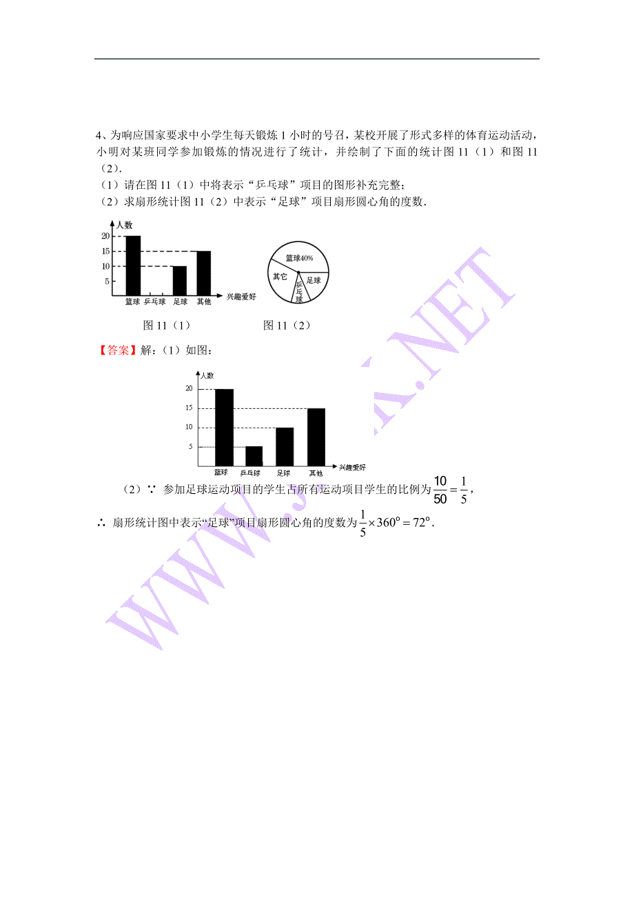 各种统计图复合习题及答案_第4页