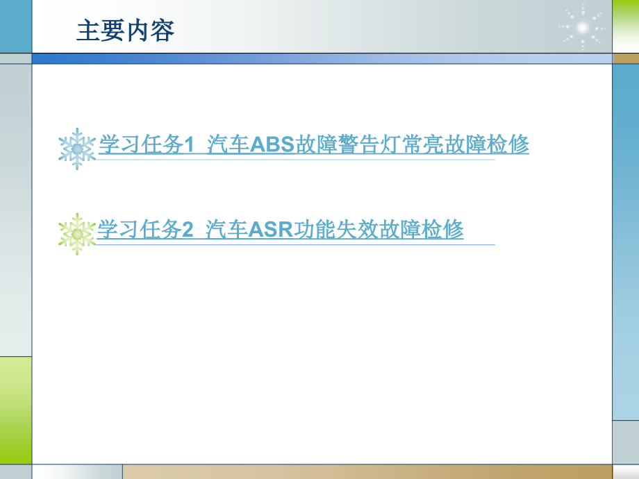 汽车底盘电控系统检测与修复 教学课件 ppt 作者 沈沉 张立新 学习情境2 汽车防滑控制系统失效故障诊断与修复_第3页