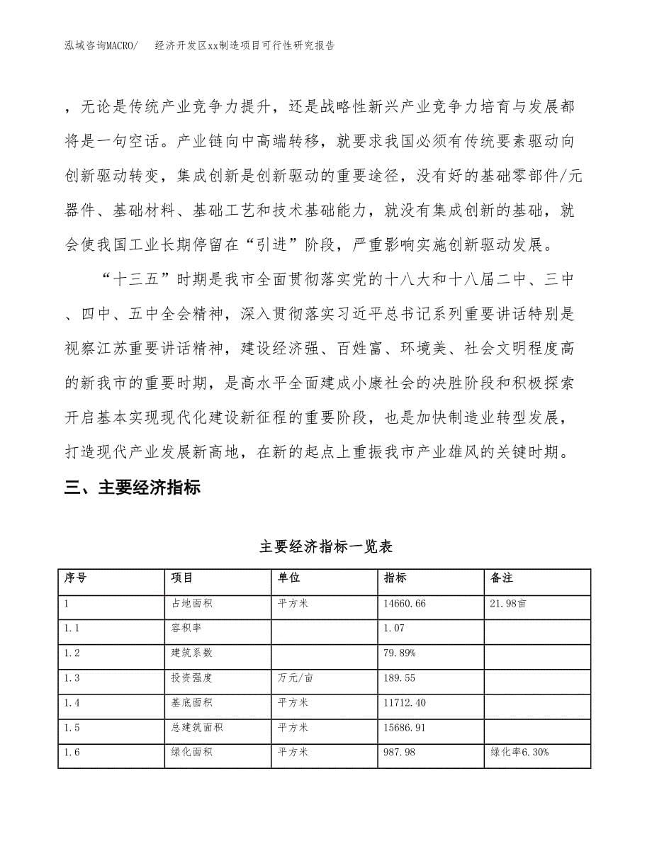 (投资5622.66万元，22亩）经济开发区xx制造项目可行性研究报告_第5页