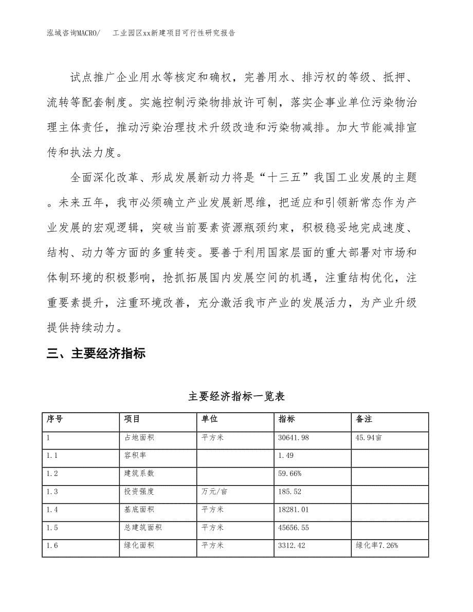 (投资10356.92万元，46亩）工业园区xx新建项目可行性研究报告_第5页