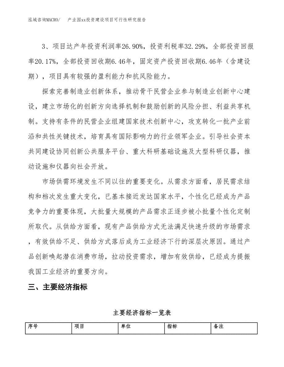 (投资16783.49万元，78亩）产业园xxx投资建设项目可行性研究报告_第5页