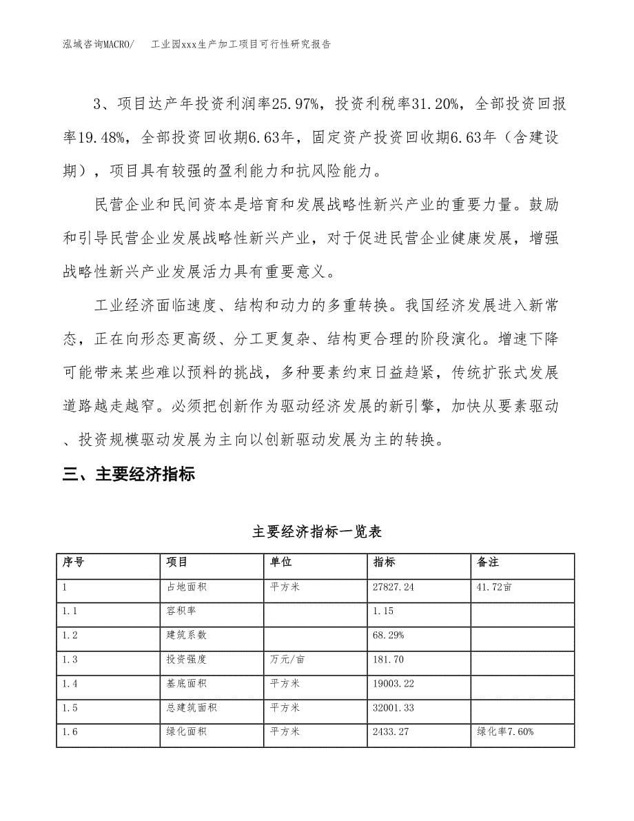 (投资9089.01万元，42亩）工业园xx生产加工项目可行性研究报告_第5页