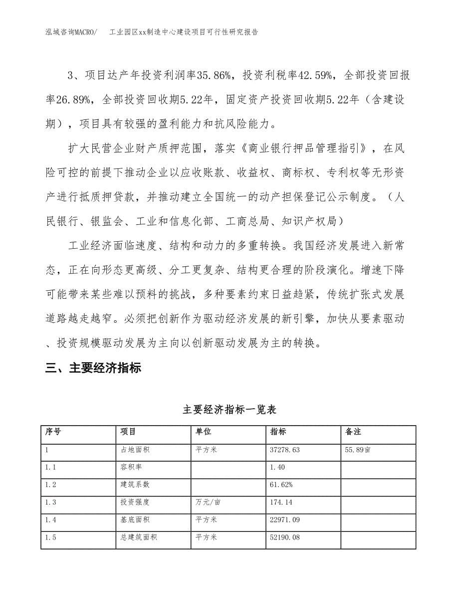 (投资12465.41万元，56亩）工业园区xxx制造中心建设项目可行性研究报告_第5页