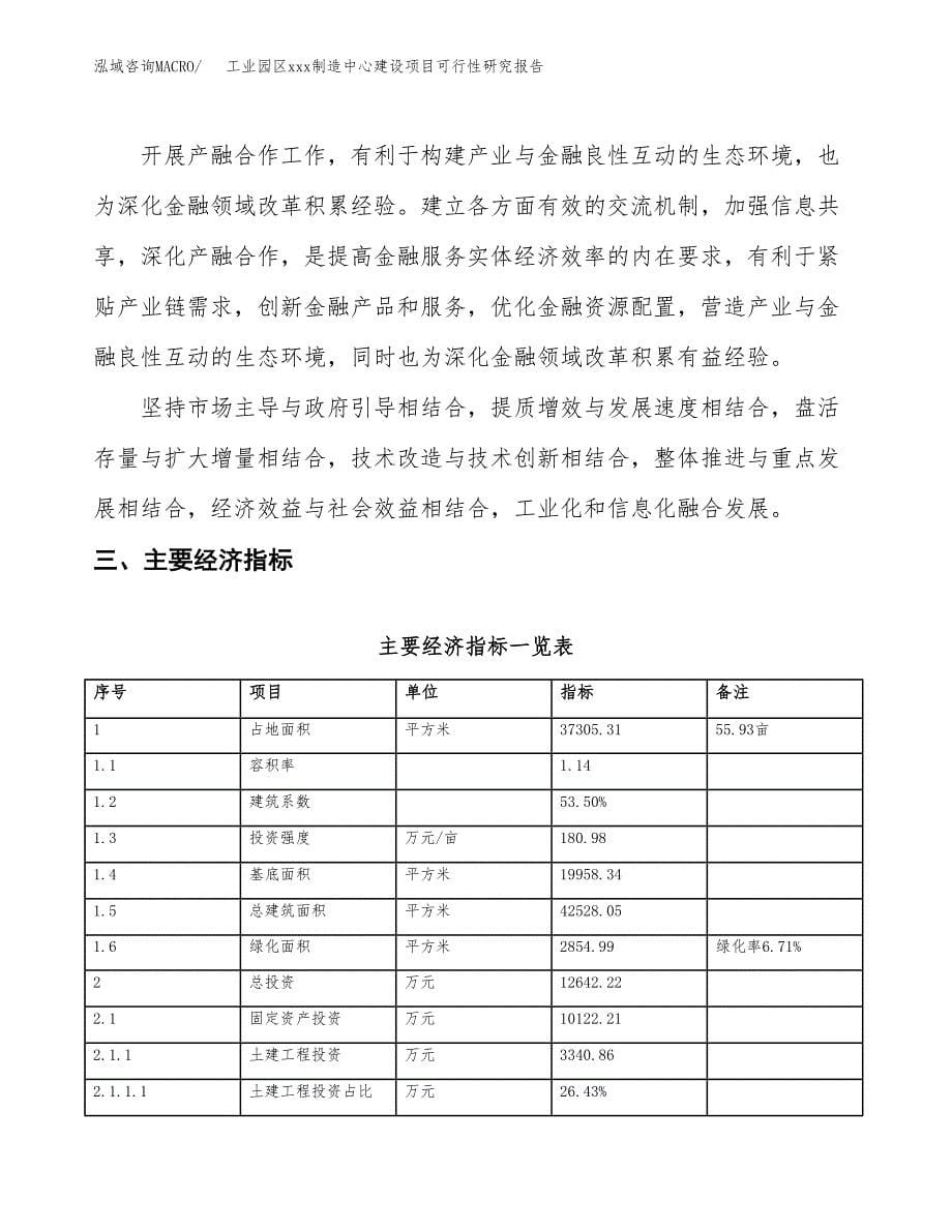 (投资12642.22万元，56亩）工业园区xx制造中心建设项目可行性研究报告_第5页