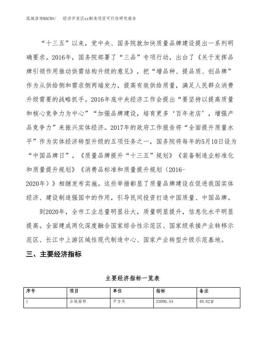 (投资10941.04万元，50亩）经济开发区xxx制造项目可行性研究报告_第5页