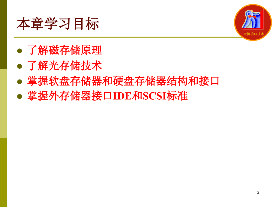 微型计算机接口技术 教学课件 ppt 作者 古辉 主编 10章-外存储器及接口_第3页