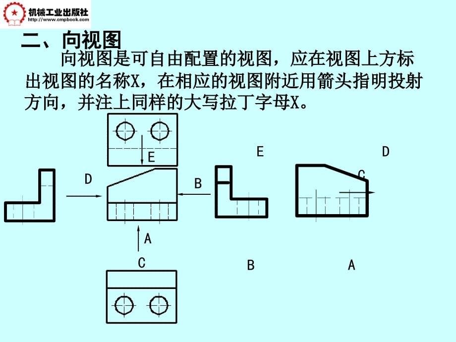 构形基础与机械制图 教学课件 ppt 作者 管巧娟 第五章 机件常用的表达方式_第5页