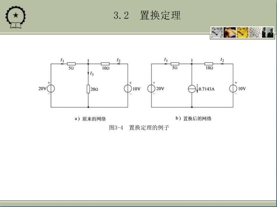 电路与电子技术基础 第2版 教学课件 ppt 作者 王兆奇 教学课件 ppt 作者  李心广 第3章　电路分析的几个定理_第5页