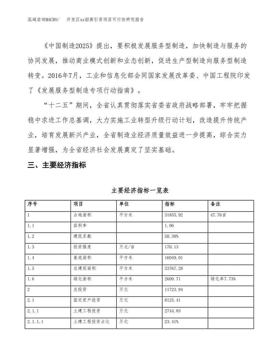 (投资11723.94万元，48亩）开发区xxx招商引资项目可行性研究报告_第5页