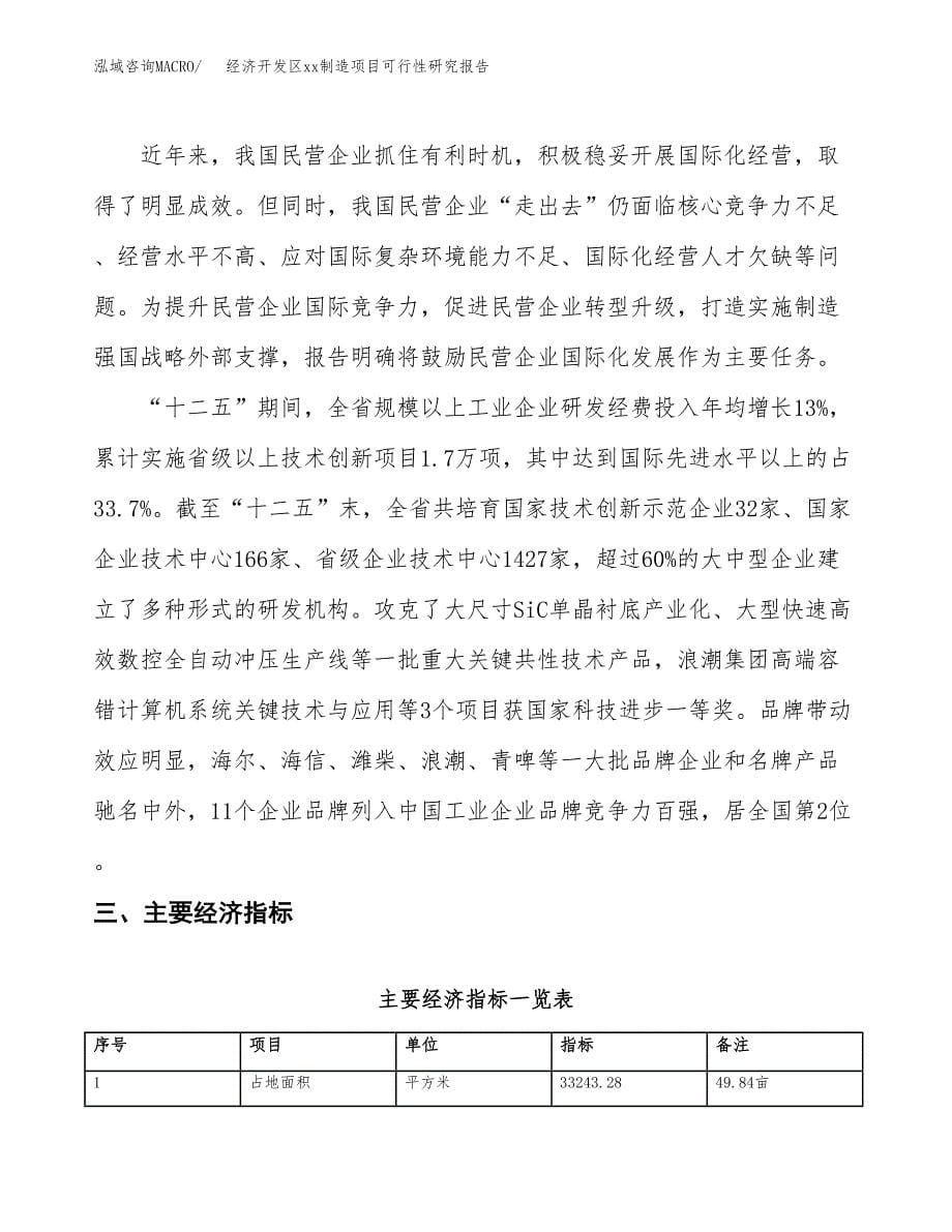 (投资12190.56万元，50亩）经济开发区xx制造项目可行性研究报告_第5页