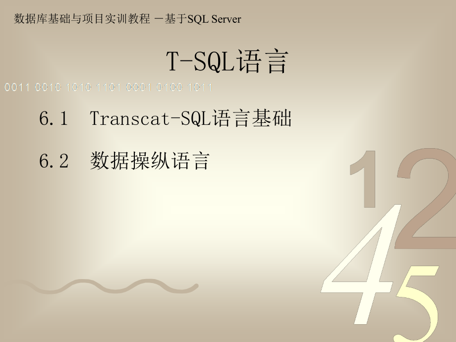 数据库基础与项目实训教程——基于SQLServer 教学课件 ppt 作者 虞江峰 第6章_第4页