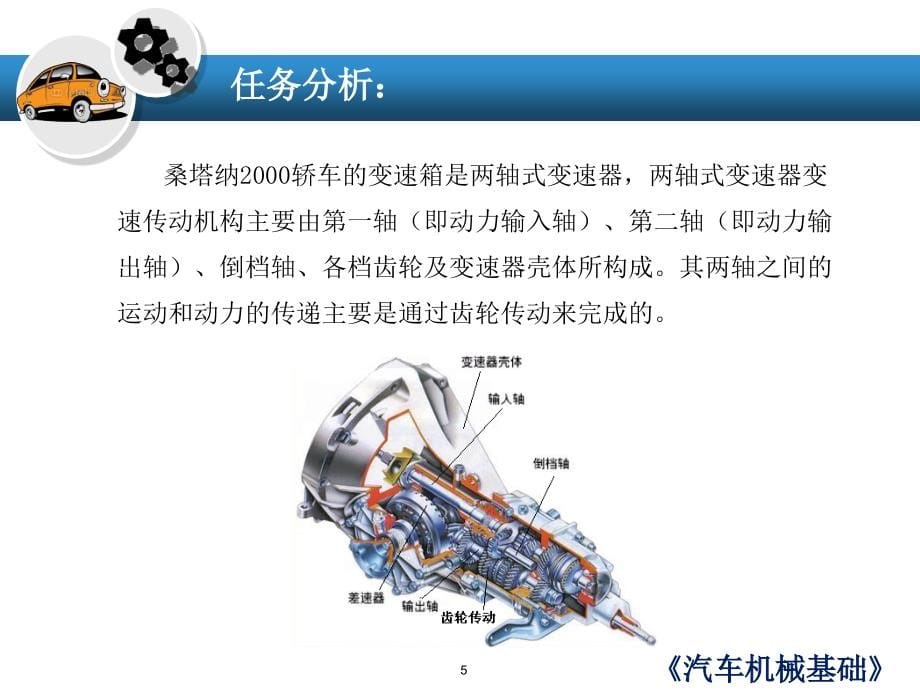 汽车机械基础 教学课件 ppt 作者 孙杰 任务三 齿轮传动_第5页