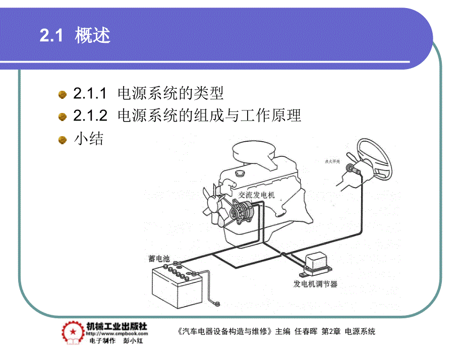 汽车电器设备构造与检修 教学课件 ppt 作者 任春晖第2章 2-1_第1页