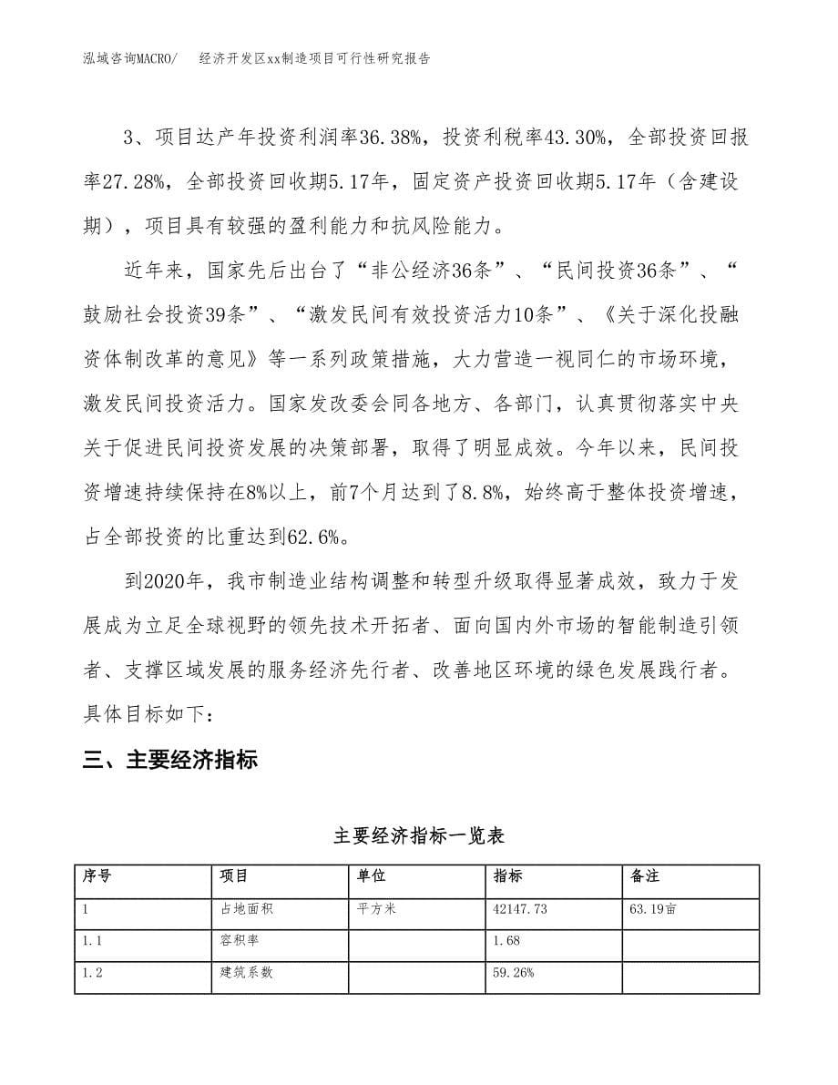 (投资12953.03万元，63亩）经济开发区xxx制造项目可行性研究报告_第5页