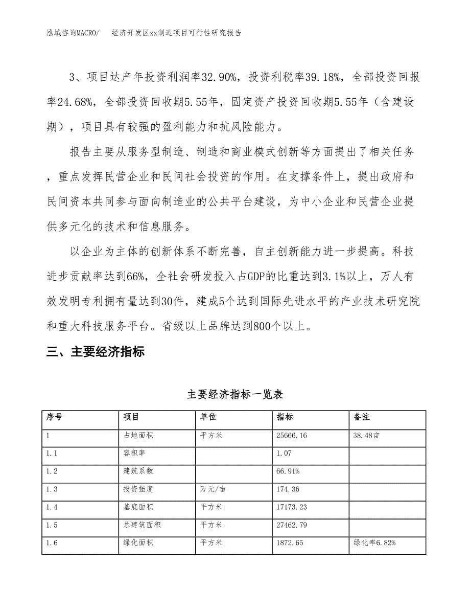 (投资8598.67万元，38亩）经济开发区xxx制造项目可行性研究报告_第5页