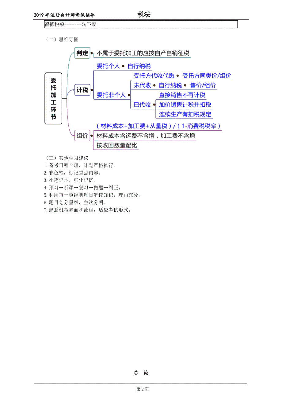 2019注会税法零基础班31讲讲义_第2页