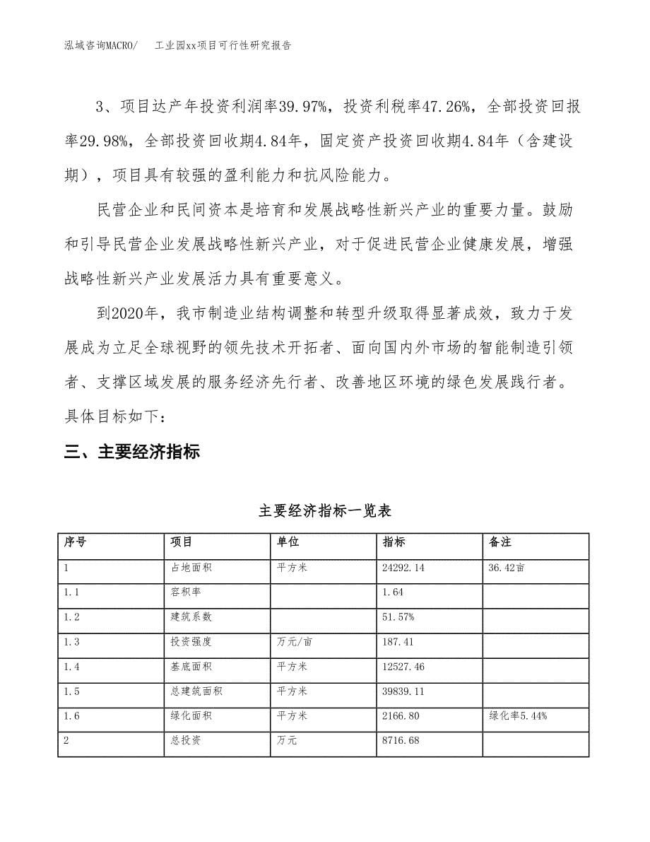 (投资8716.68万元，36亩）工业园xx项目可行性研究报告_第5页