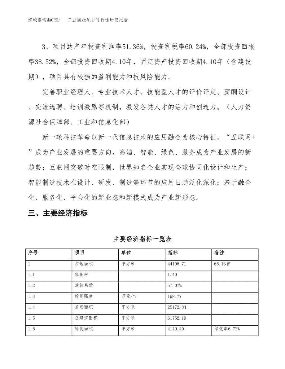 (投资18633.65万元，66亩）工业园xxx项目可行性研究报告_第5页