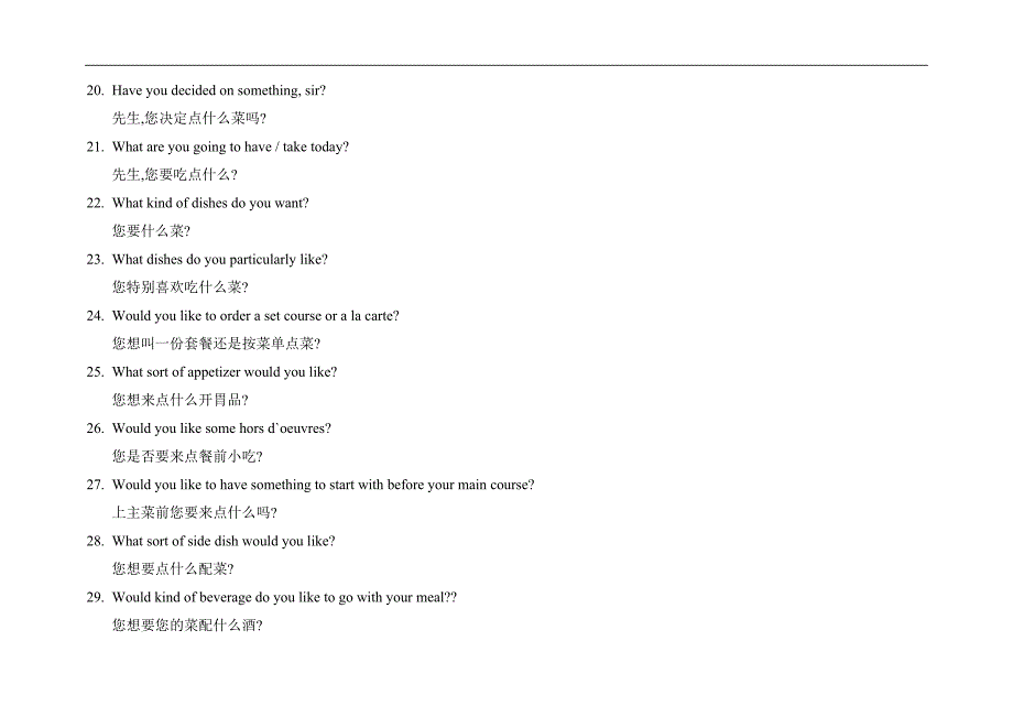 餐厅英语培训资料_第3页