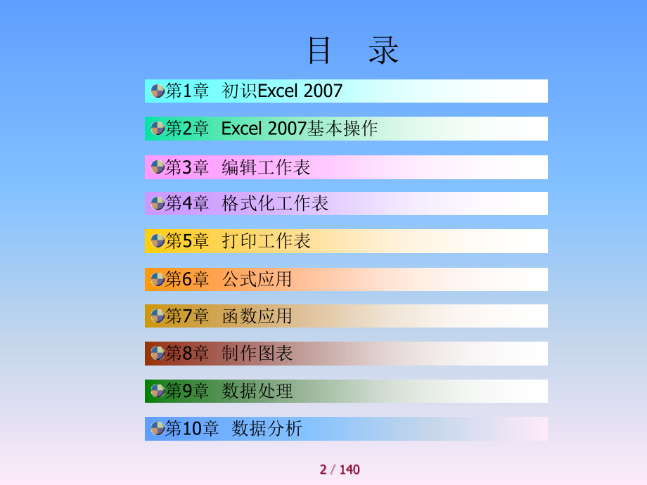 经典excel2007基础教程_第2页