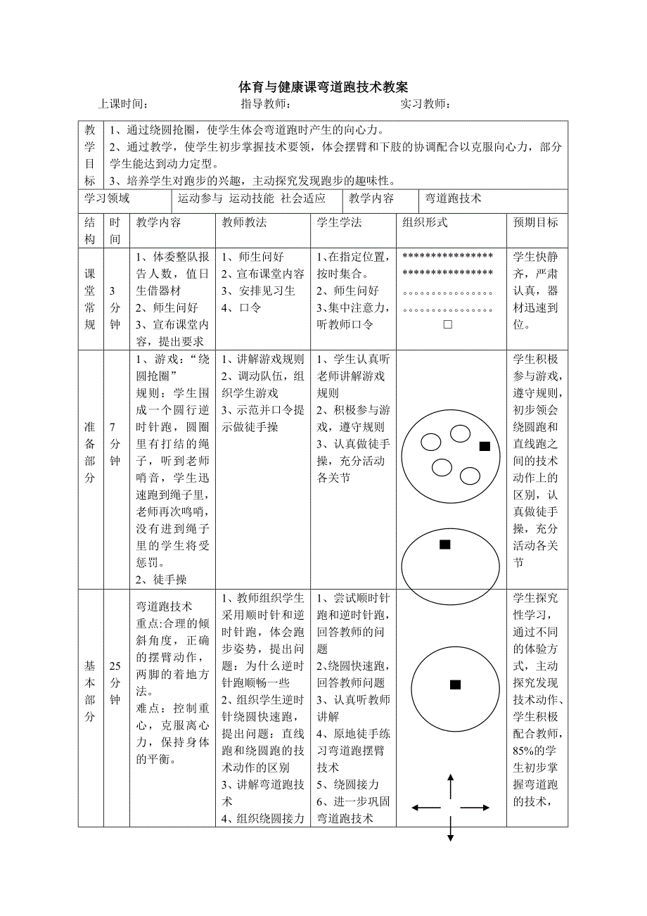 田径 弯道跑教案_第1页