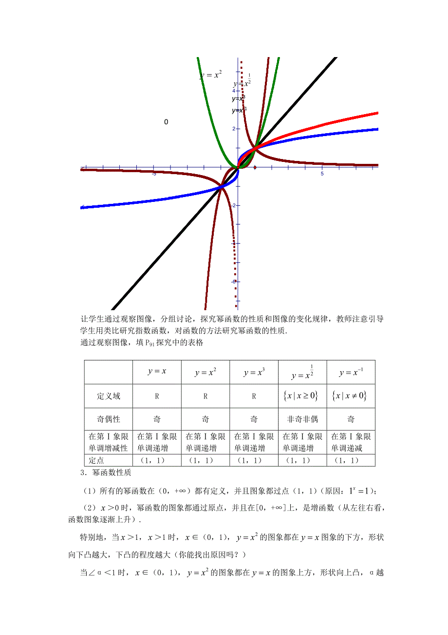 高中数学《幂函数》教案6苏教版必修1_第2页