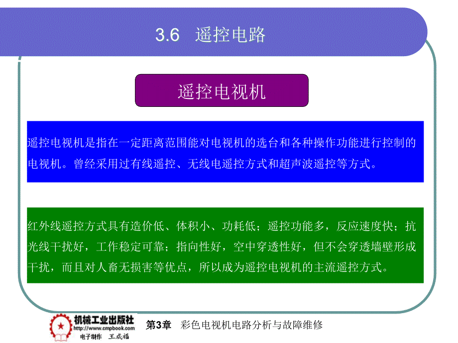 电视机原理与维修 第2版 教学课件 ppt 作者 王成福 主编hdt 3-6_第1页