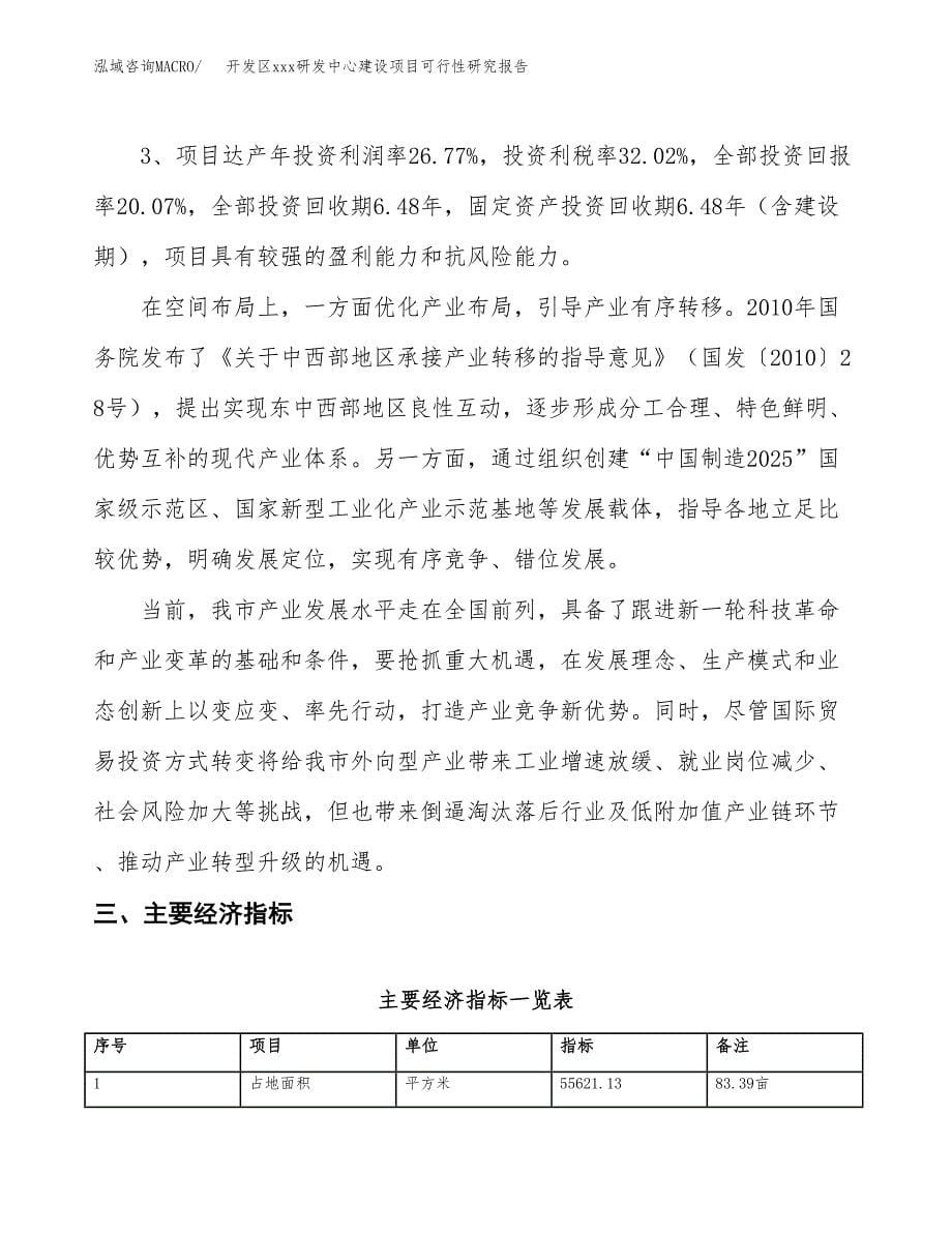 (投资19949.28万元，83亩）开发区xx研发中心建设项目可行性研究报告_第5页