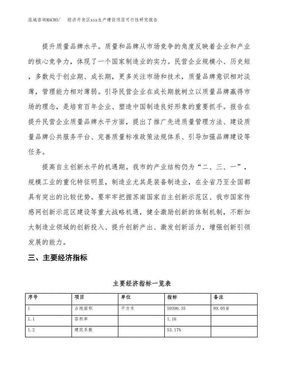 (投资20530.14万元，89亩）经济开发区xx生产建设项目可行性研究报告_第5页