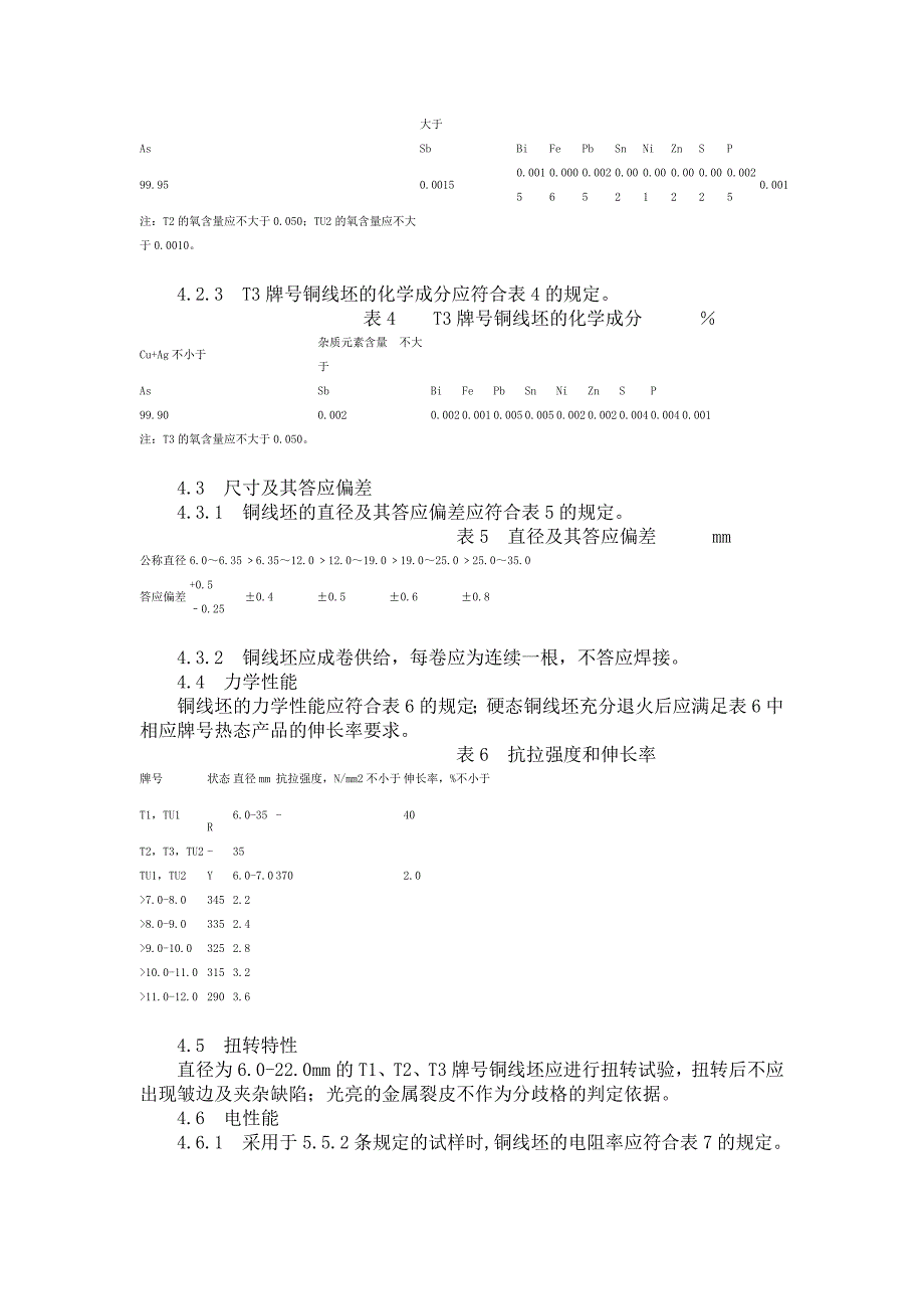 铜丝尺寸及性能检验标准和方法_第3页