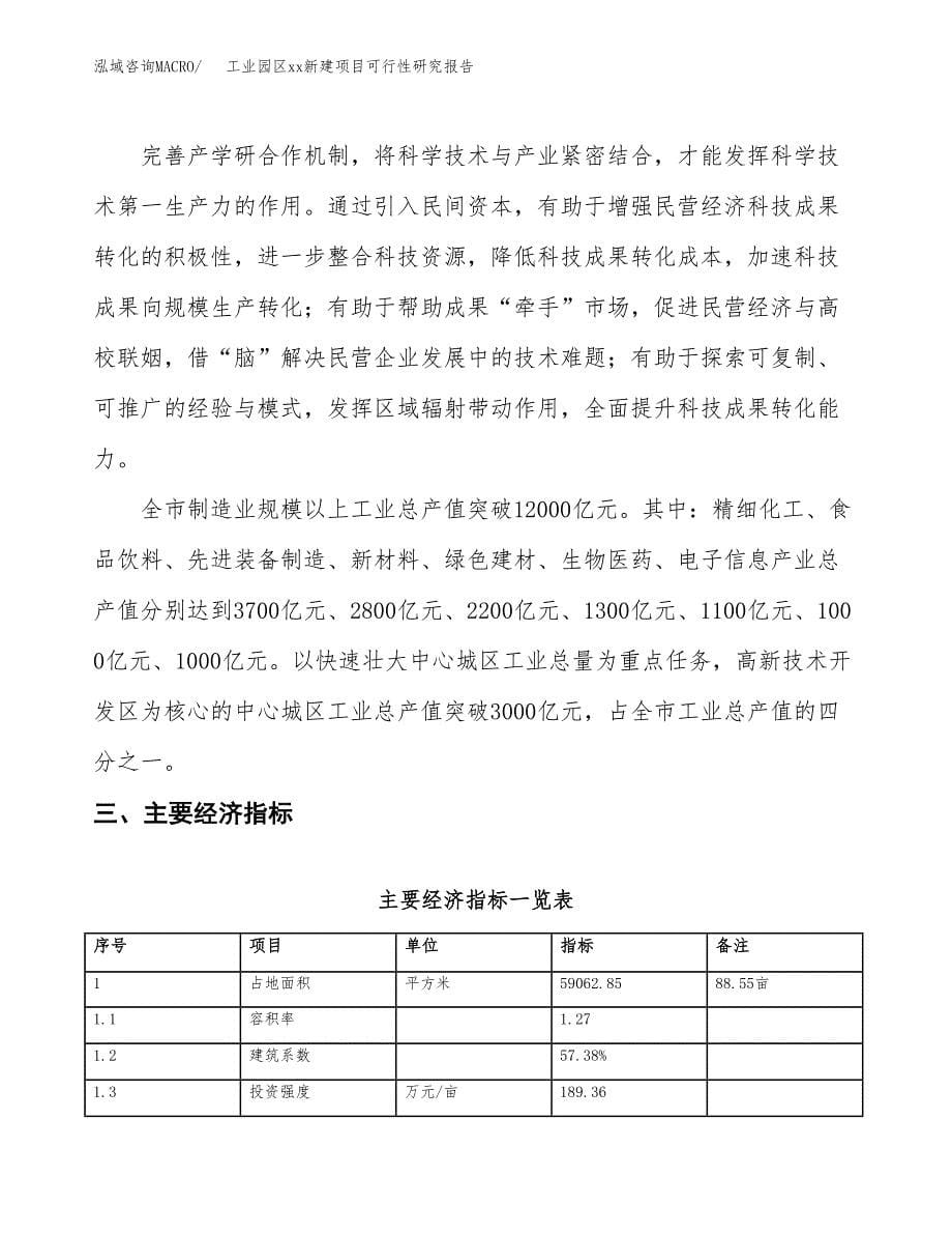 (投资20728.49万元，89亩）工业园区xxx新建项目可行性研究报告_第5页