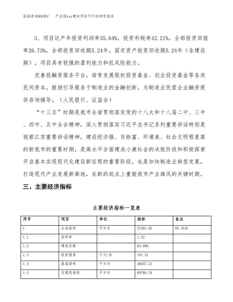 (投资21616.88万元，86亩）产业园xx建设项目可行性研究报告_第5页