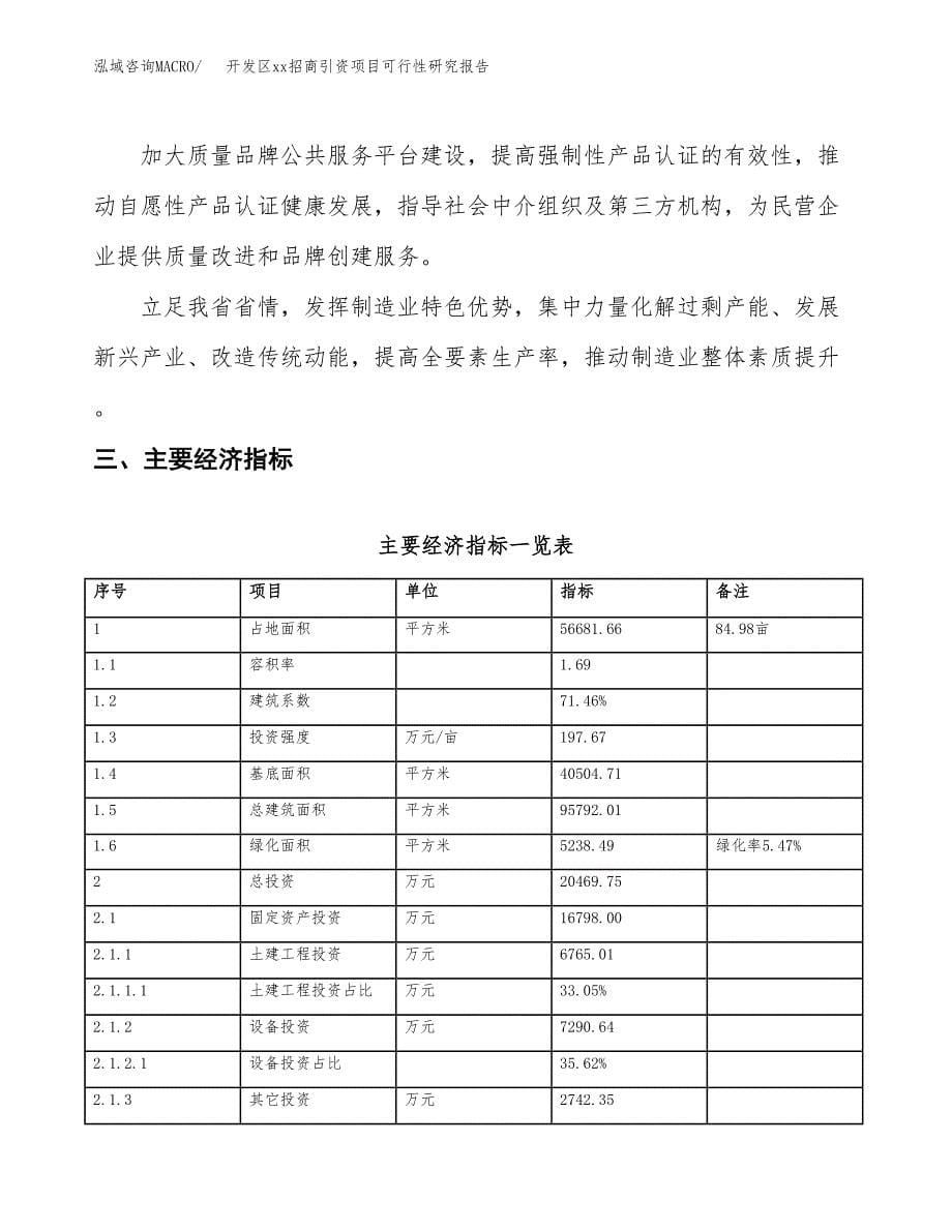 (投资20469.75万元，85亩）开发区xx招商引资项目可行性研究报告_第5页