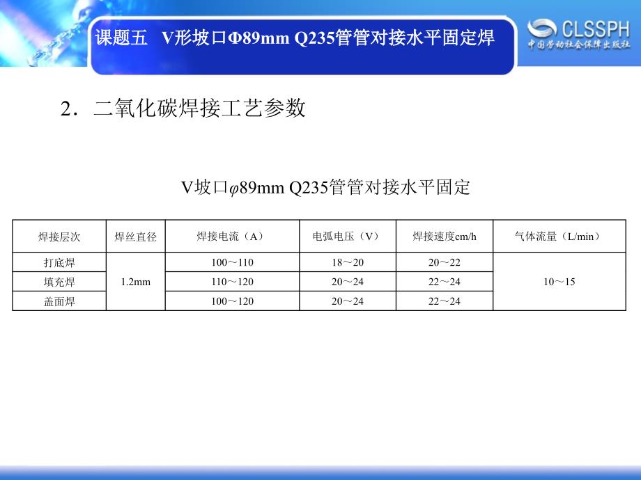 劳动社《焊工实训（中级模块）》-A02-2263课题五   V形坡口Φ89mm Q235管管对接水平固定焊_第3页