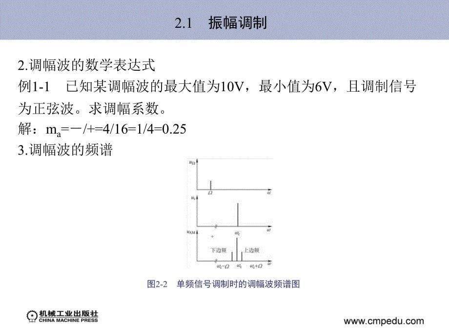 电视技术 教学课件 ppt 作者 刘冉 第2章　调幅原理与技术_第5页