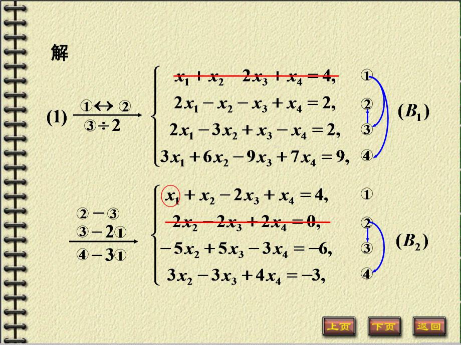 线性代数 教学课件 ppt 作者 薛有才第3章 第7讲：矩阵的初等变换与秩_第4页