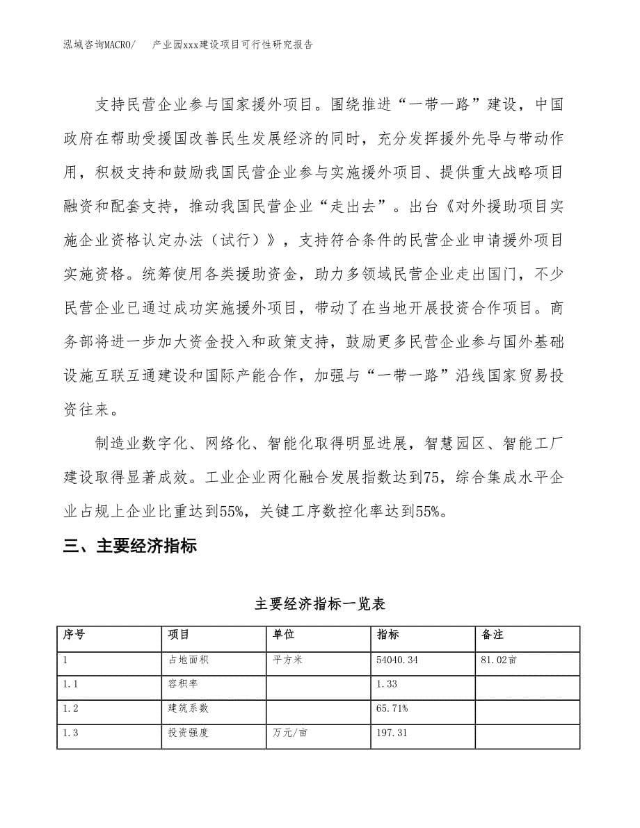 (投资20607.53万元，81亩）产业园xx建设项目可行性研究报告_第5页