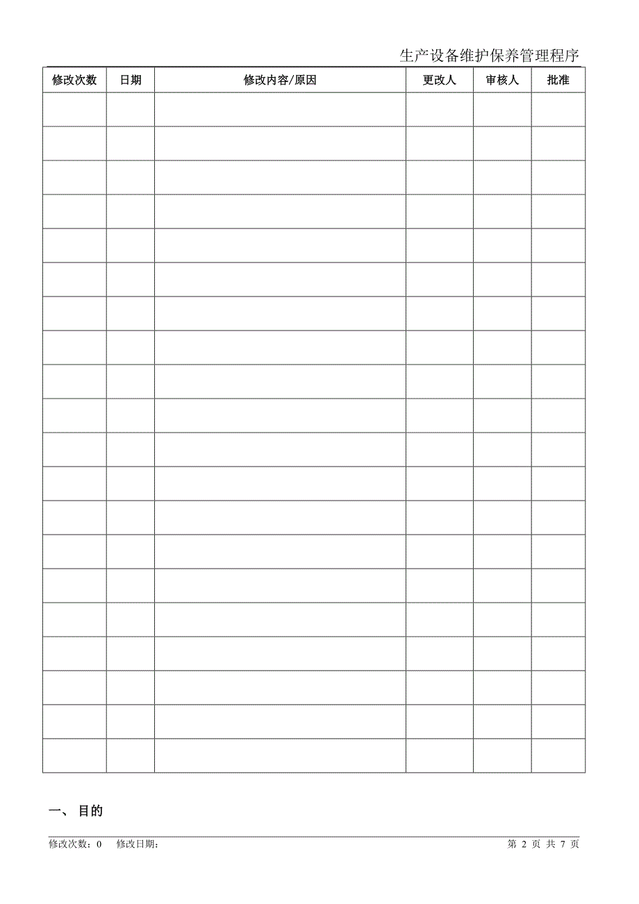 生产设备维护保养管理程序_第2页