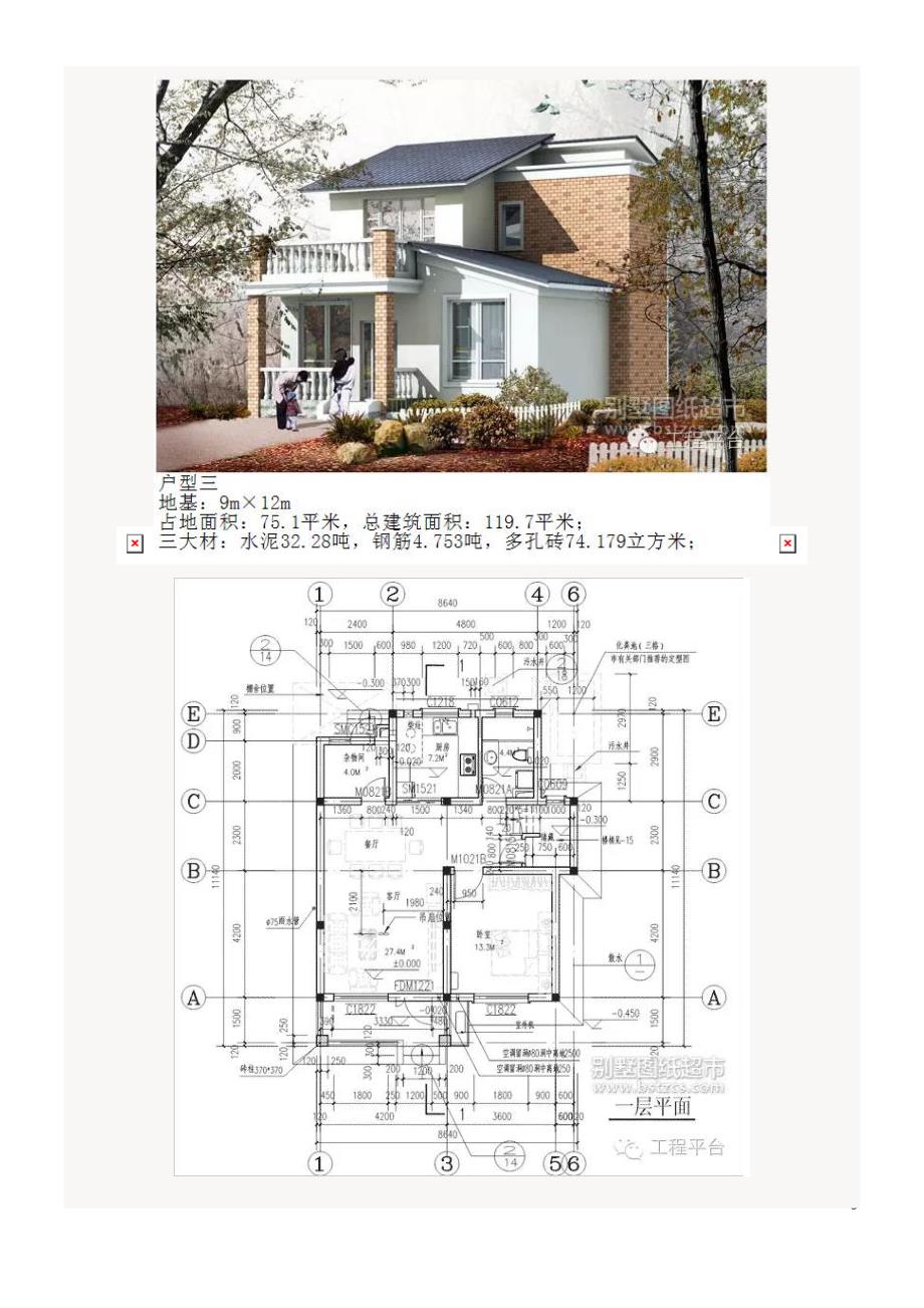 农村盖房30万别墅设计大全_第3页