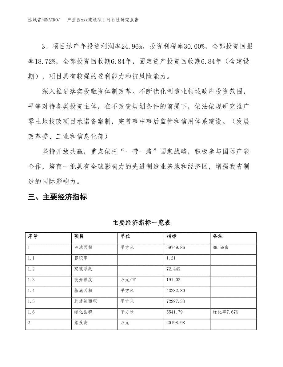 (投资20198.98万元，90亩）产业园xx建设项目可行性研究报告_第5页