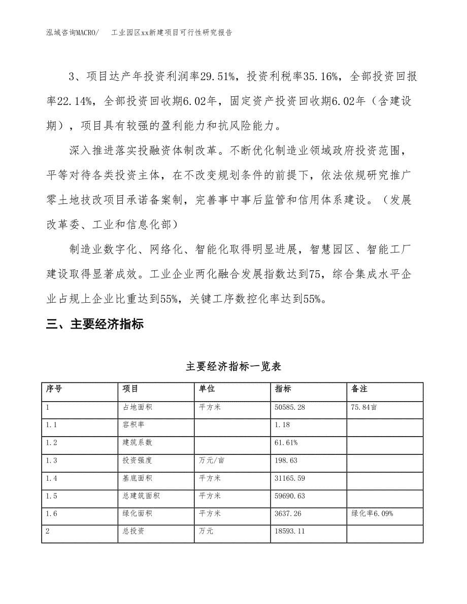 (投资18593.11万元，76亩）工业园区xx新建项目可行性研究报告_第5页