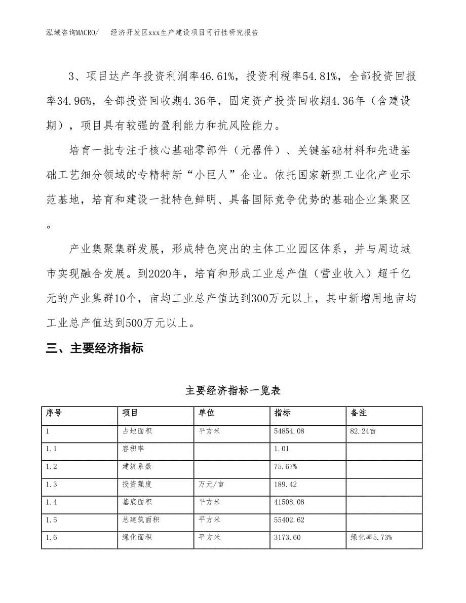 (投资21851.68万元，82亩）经济开发区xx生产建设项目可行性研究报告_第5页