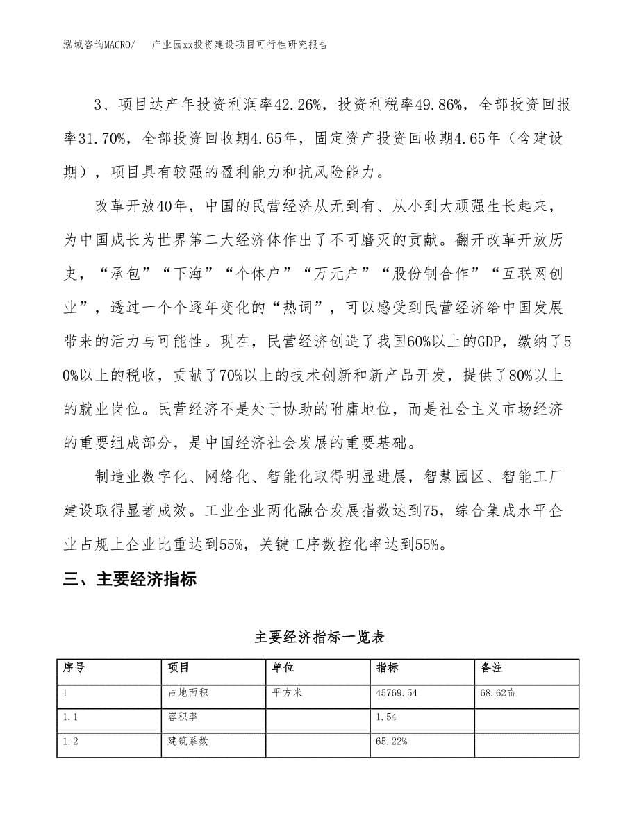 (投资17170.93万元，69亩）产业园xxx投资建设项目可行性研究报告_第5页