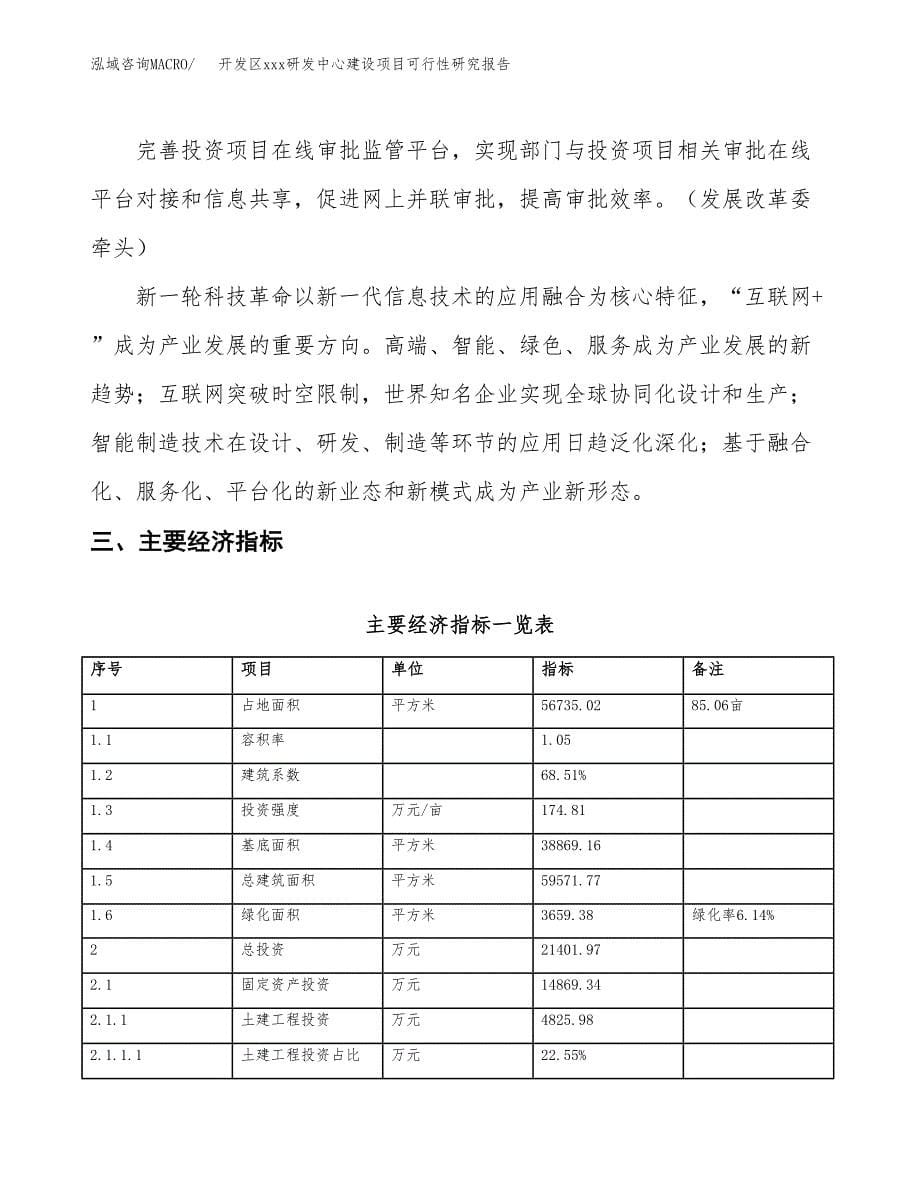 (投资21401.97万元，85亩）开发区xx研发中心建设项目可行性研究报告_第5页