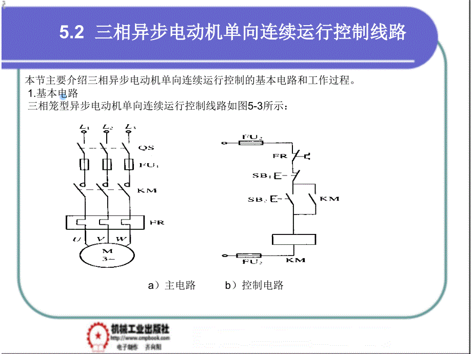 电气控制与调速技术 教学课件 ppt 作者 郑建华第5章单向全压起动控制线路PPT 5-2_第1页