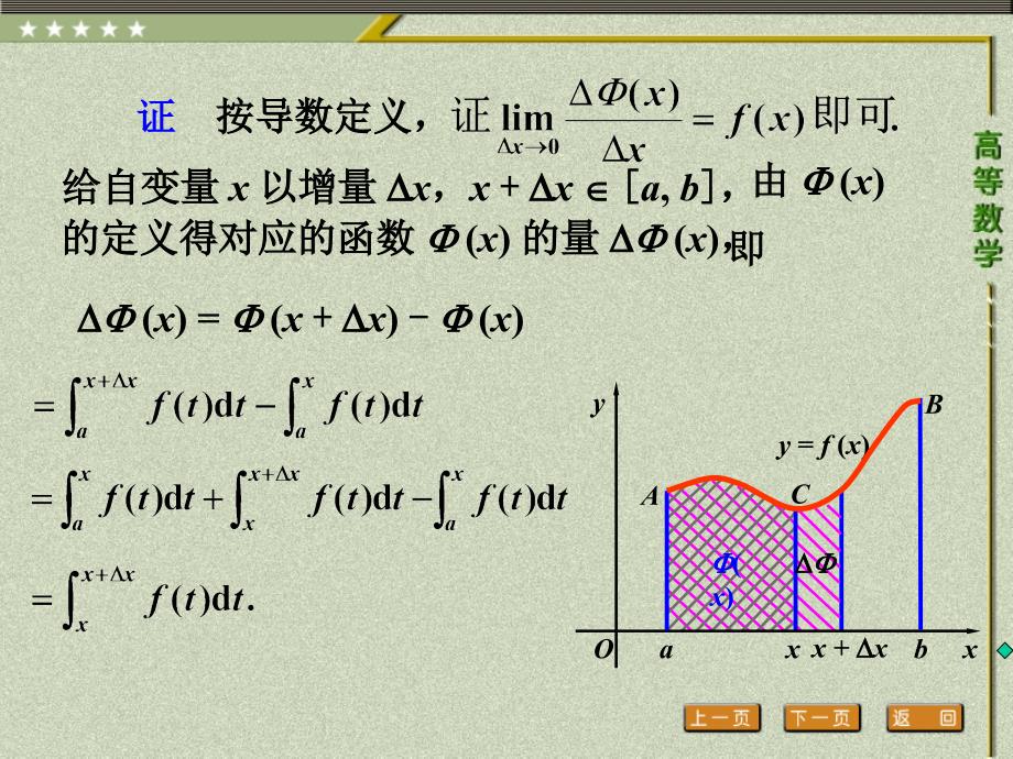 高等数学 教学课件 ppt 作者 胡耀胜第五章 5.2 微积分的基本公式_第4页