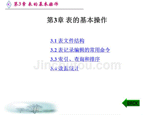 VFP程序设计简明教程 教学课件 ppt 作者 鲁俊生 第1－6章 第3章 表的基本操作